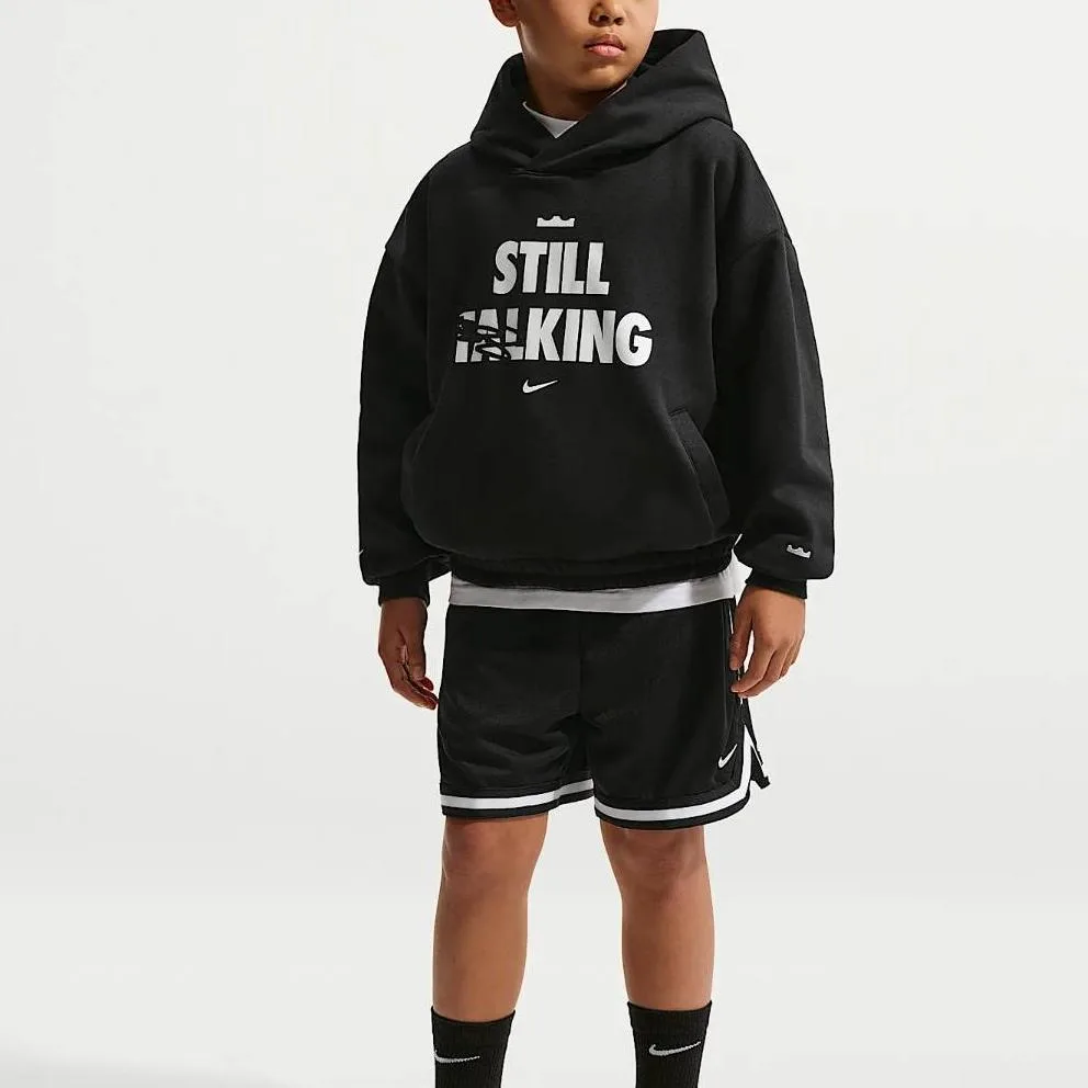 Свитшот LEBRON SHUT UP AND Dribble Kids' Nike, черный/белый — фото 3