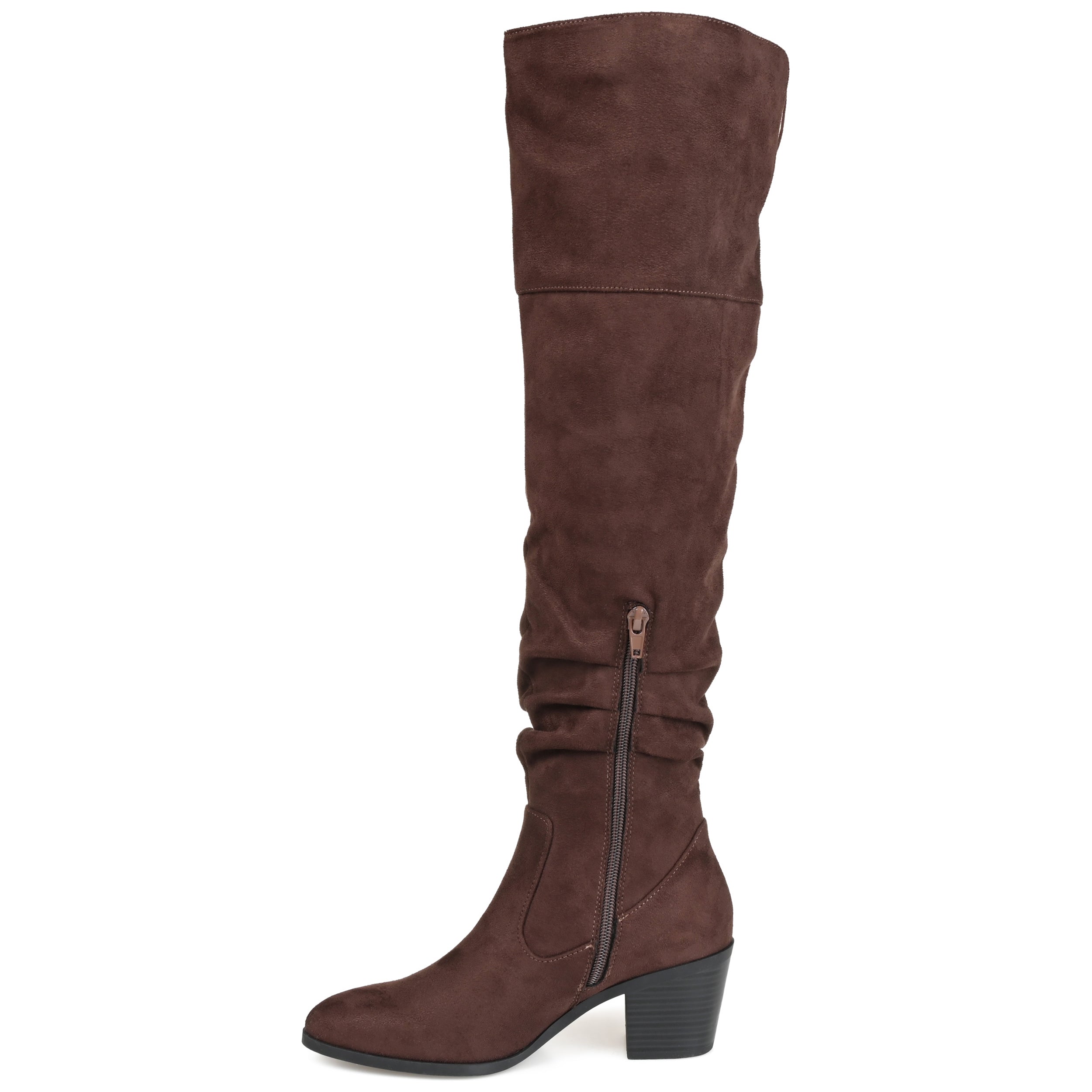 Женские сапоги Journee Collection Tru Comfort Foam Extra Wide Calf Zivia, коричневый — фото 2