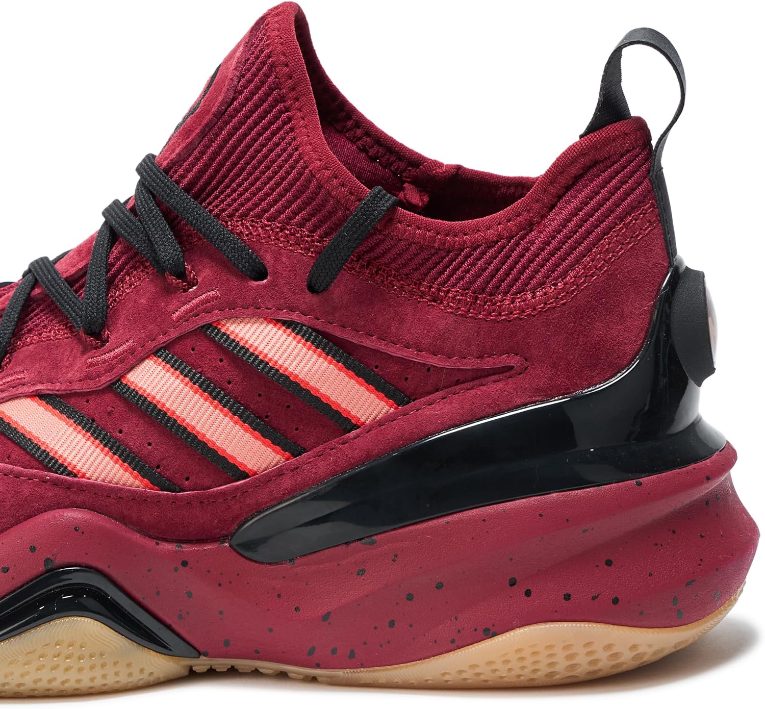 Кроссовки Adidas Унисекс для взрослых Mahomes 2 Impact FLX, черный/бордовый — фото 4