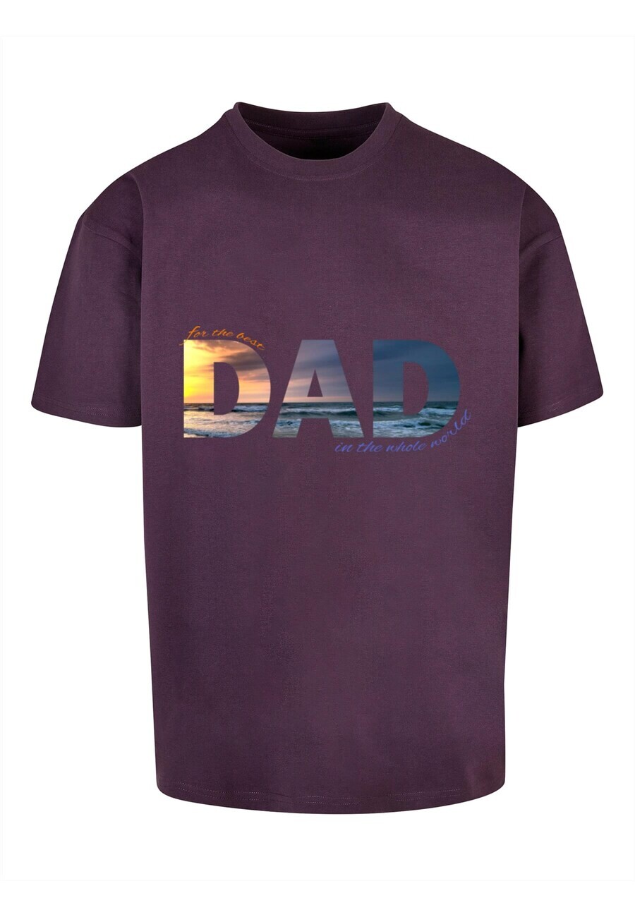 

Футболка Merchcode FOR THE BEST DAD, цвет Aubergine