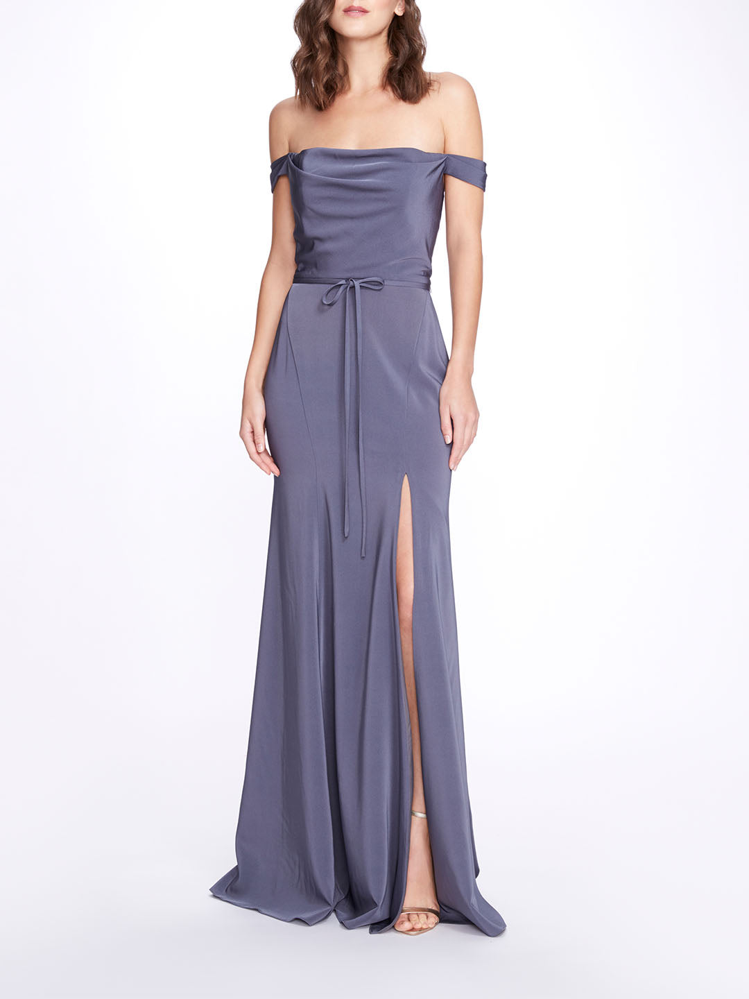 

Женское платье Marchesa Notte Bridesmaids, цвет steel blue