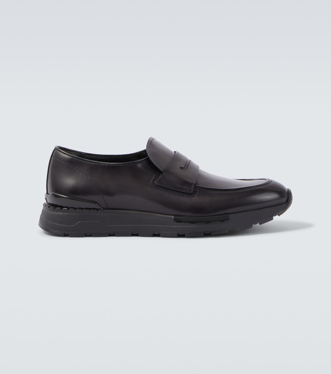 

Венецианские кожаные кроссовки Berluti, Nero Grigio