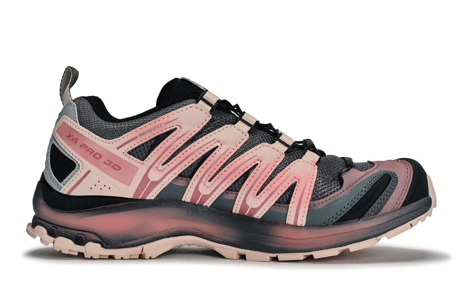 Кроссовки для бега XA PRO 3D Low top Unisex черный серый розовый SALOMON, розовый — фото 2