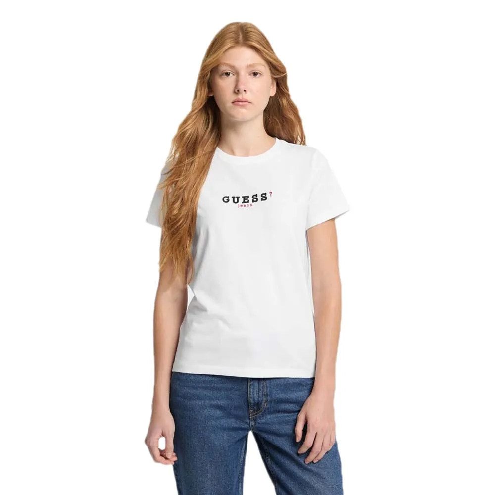 

Футболка с коротким рукавом Guess Jeans Gj Cn Reg 3D Embr Guetee, белый