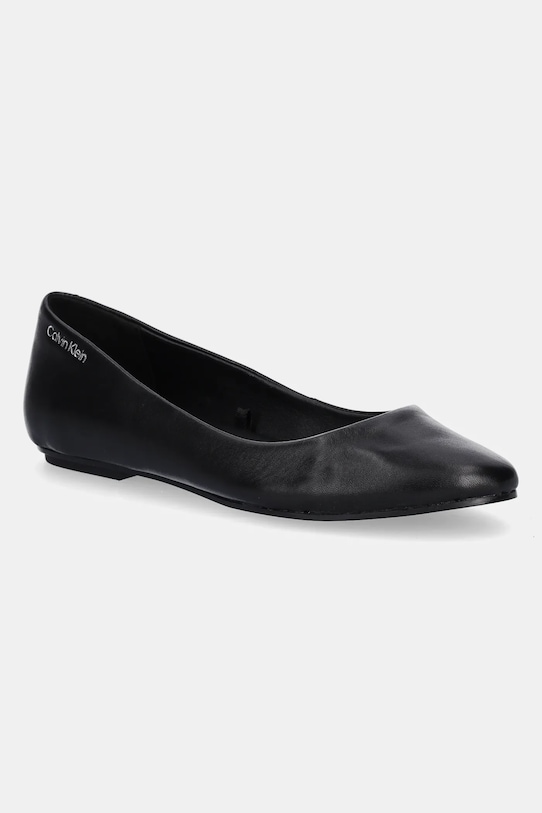 Кожаные балетки FLAT MARY JANE - LTH Calvin Klein, черный