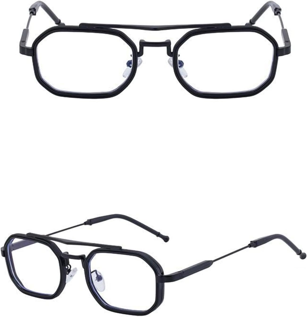 

Мужские прямоугольные солнцезащитные очки в стиле панк с тонкой оправой, роскошные, в стиле стимпанк, с защитой от УФ-излучения UV400, винтажные, с двойным лучом TVTBBVV, C7blackwhite