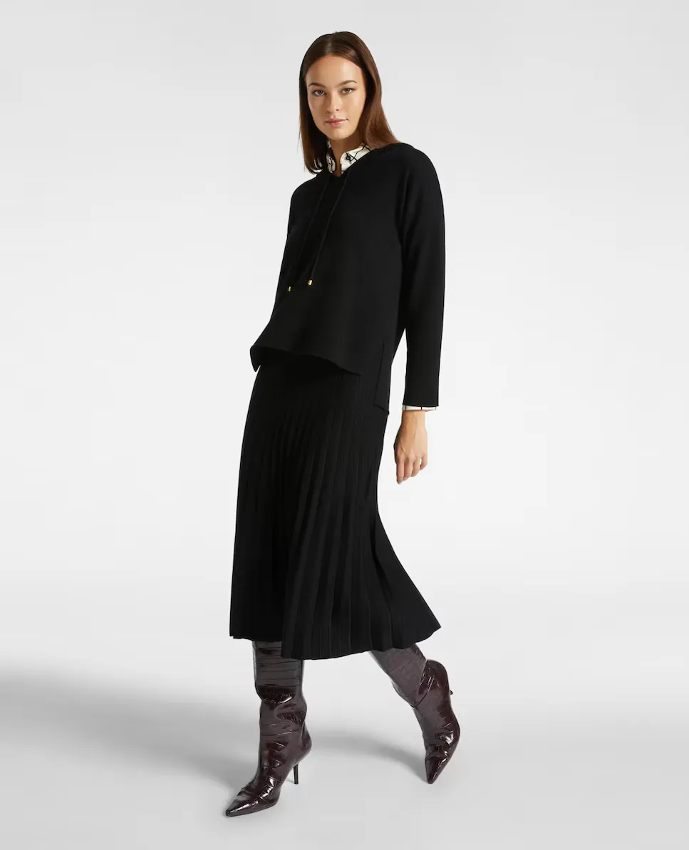

Плиссированная юбка миди Elena Miró, черный