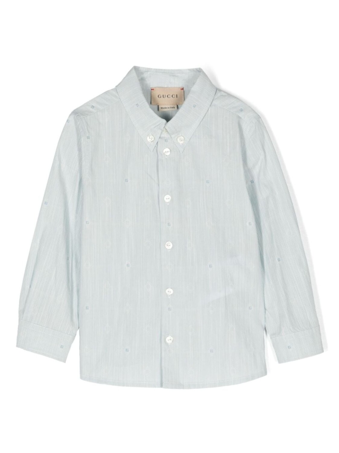 

Gucci Kids рубашка с принтом Square G, синий