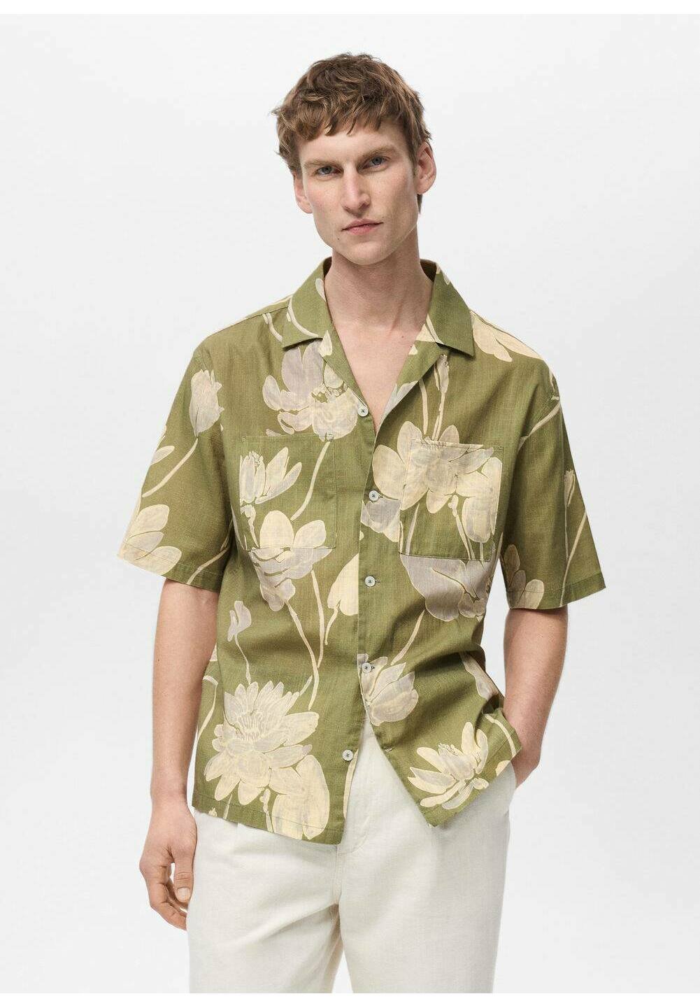 

Рубашка VENEZIA Mango, зеленый