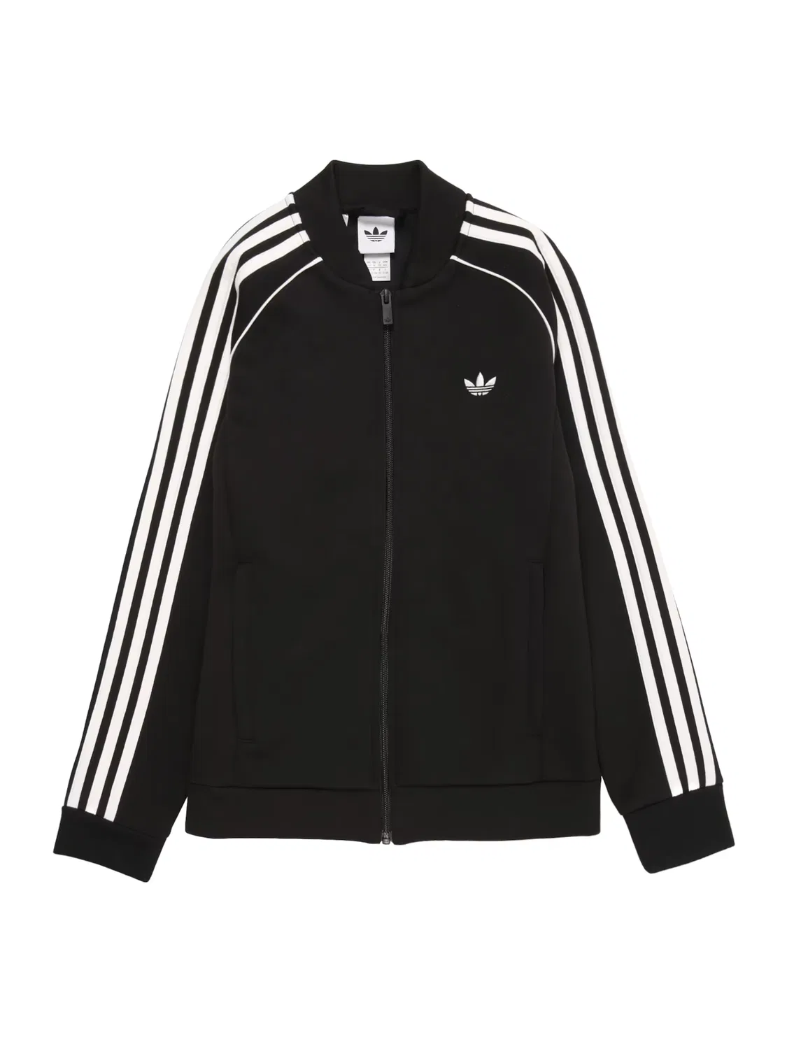 Толстовка на молнии Adidas Originals SST SPACER черного цвета