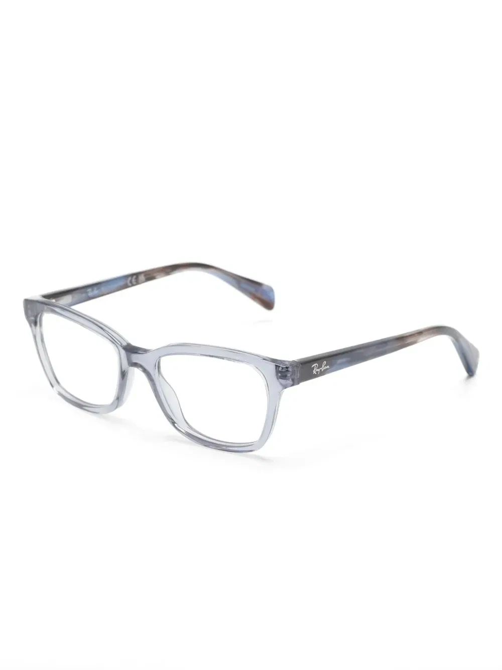 Очки в прямоугольной оправе с логотипом Ray-Ban Junior, синий — фото 2