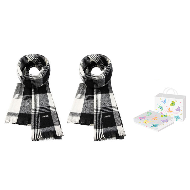 

Вязаный шарф унисекс, Black+Black, Butterfly Box