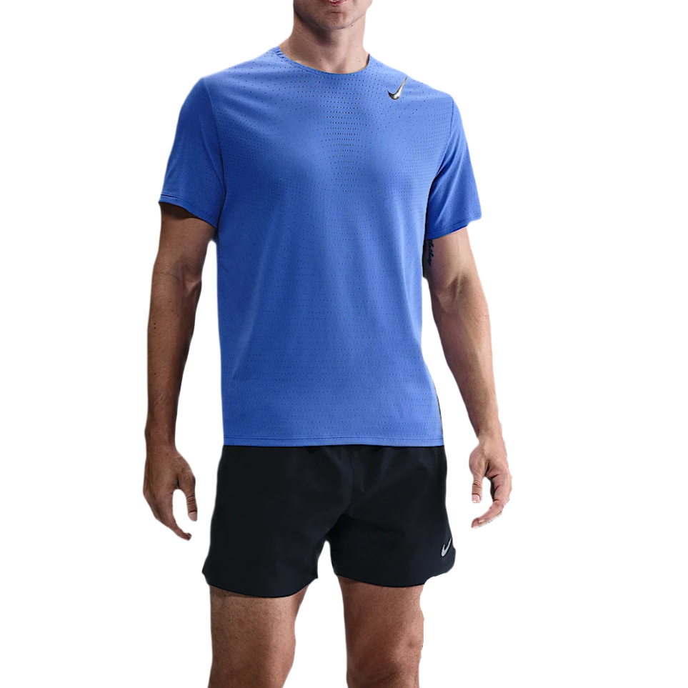 Мужская футболка для бега AeroSwift Dri FIT Adv с короткими рукавами Nike, синий — фото 4
