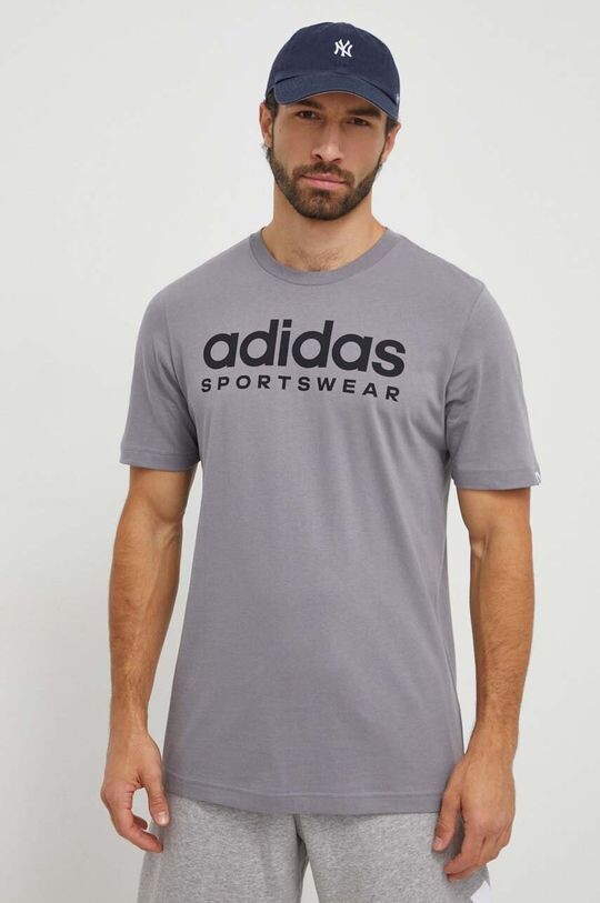 

Футболка Adidas из хлопка adidas, серый