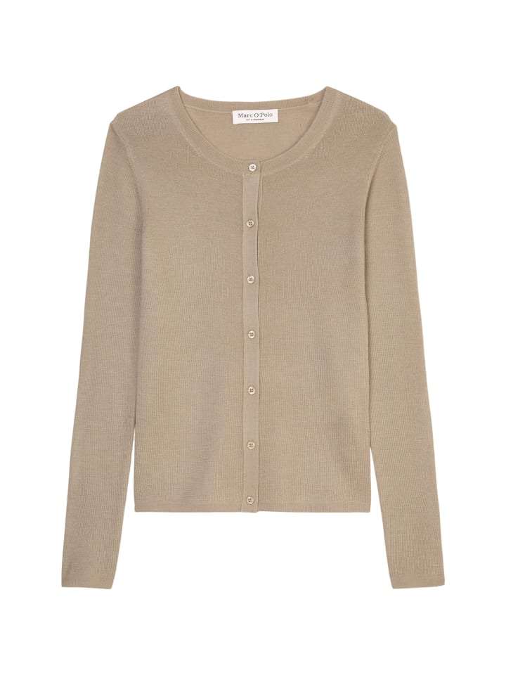 

Кардиган Marc O'Polo Cardigan slim, цвет deep sand
