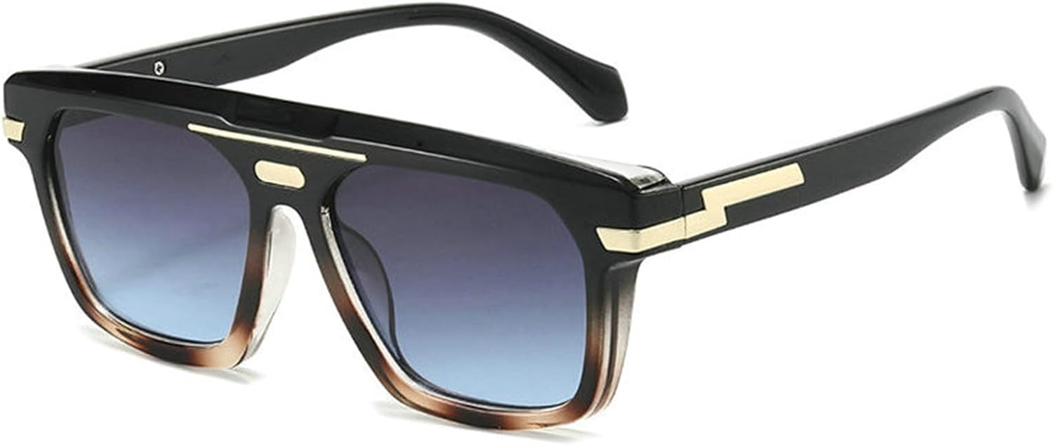 

Хелена Ретро Металлические Двойные Перемычки Женские Квадратные Солнцезащитные Очки Модные Градиентные Мужские Солнцезащитные Очки-Щит UV400 Женские Солнцезащитные Очки-Пилот helena, C2