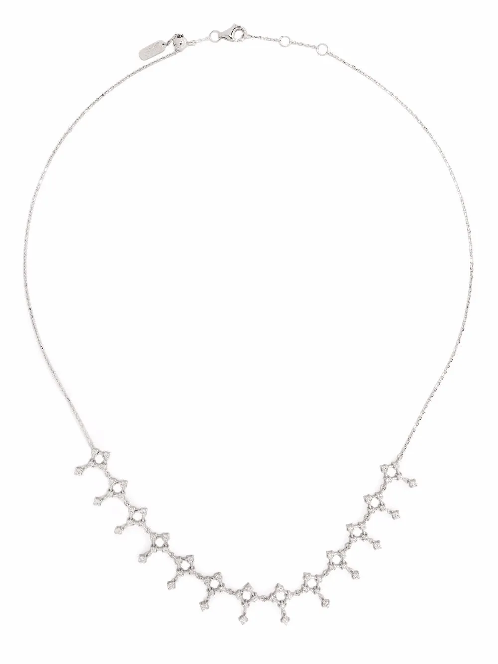 

Колье-чокер Lace из белого золота с бриллиантами Djula, серебяный