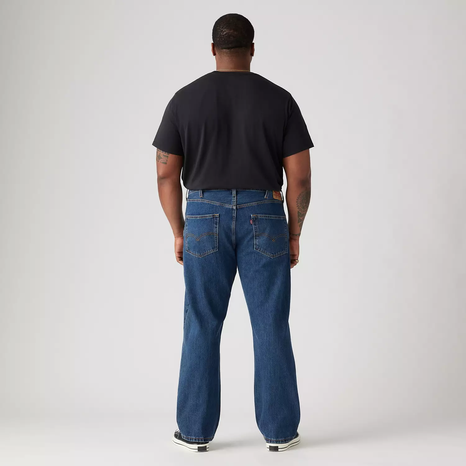 Мужские джинсы стандартного кроя 505 (большие и высокие) Levi's, цвет Dark Stonewash - Non Stretch — фото 3