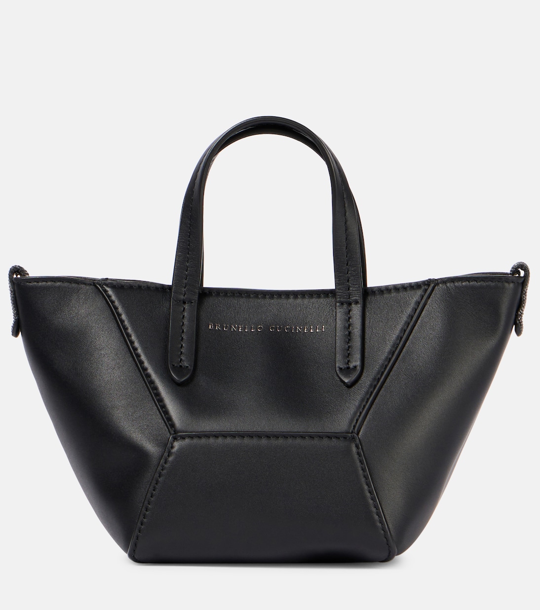 

BC Duo Mini кожаная сумка-тоут Brunello Cucinelli, черный
