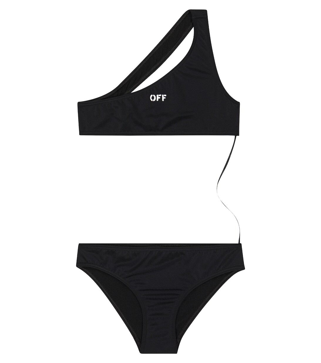 

Бикини Off Stamp на одно плечо Off-White, черный