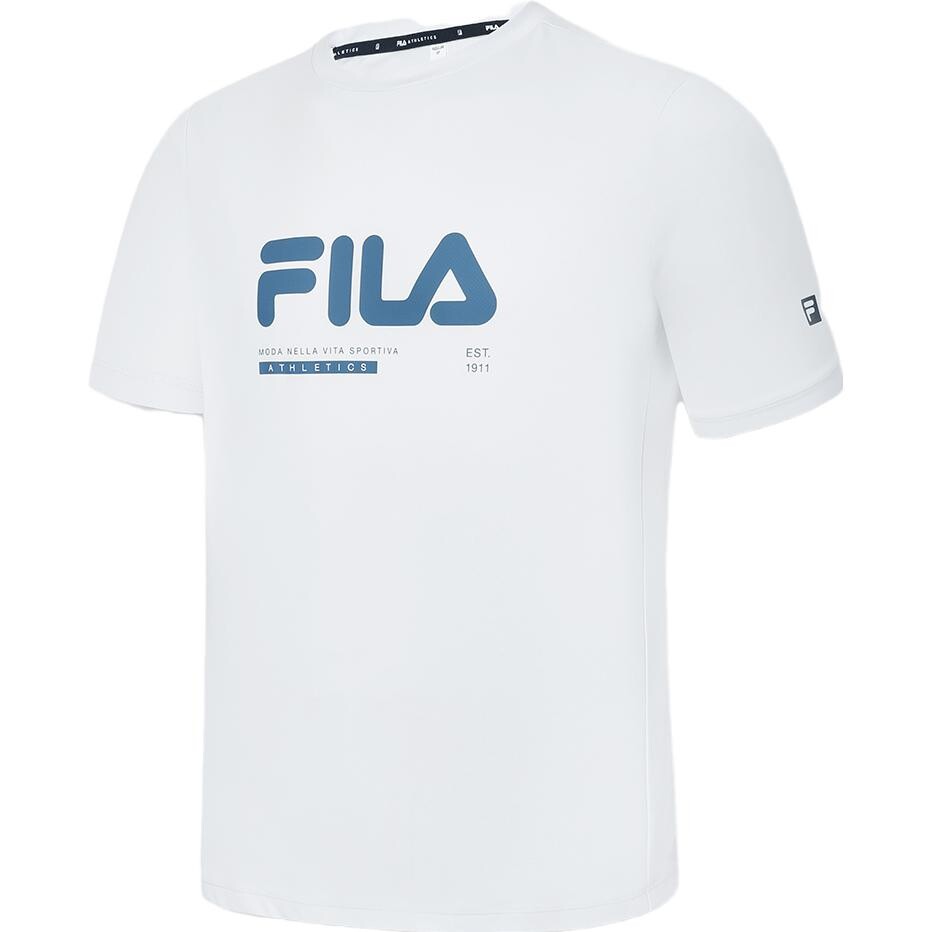 

ФИЛА Мужская футболка FILA, цвет Cold stone white