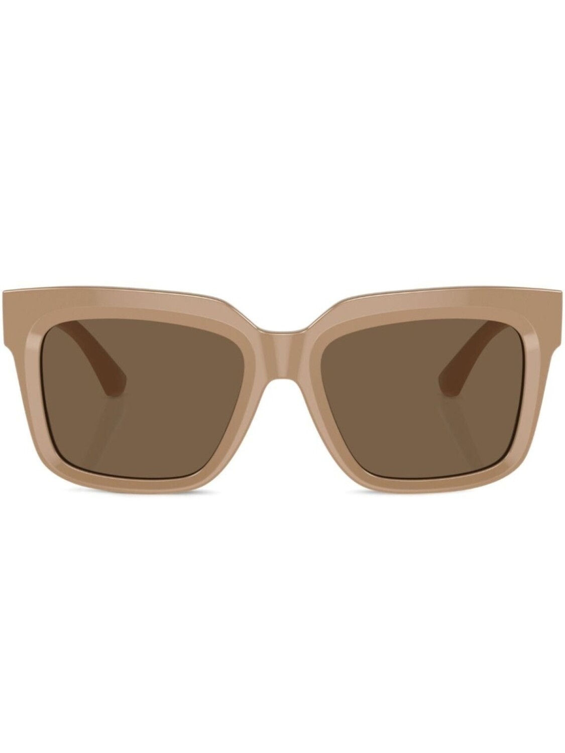 

Солнцезащитные очки трапециевидной формы с монограммой Burberry Eyewear, бежевый
