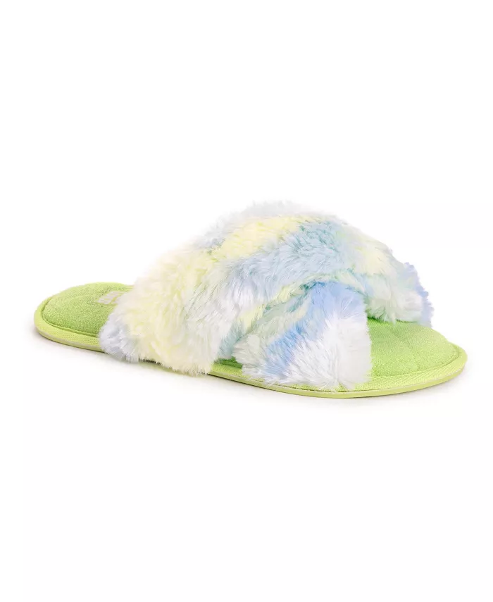 Женские тапочки Perley Criss Cross MUK LUKS, зеленый