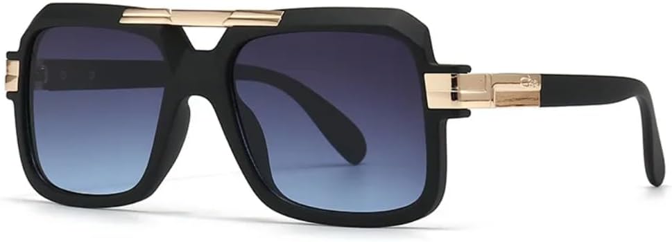 

Классические дизайнерские солнцезащитные очки класса люкс для женщин и мужчин, винтажные солнцезащитные очки в стиле стимпанк, большие очки для вождения в оправе SZVVBKK, Black Blue