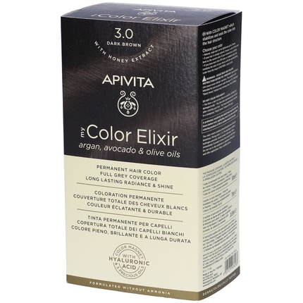 

Краска для волос My Color Elixir 30 Темно-коричневый 50 мл Apivita