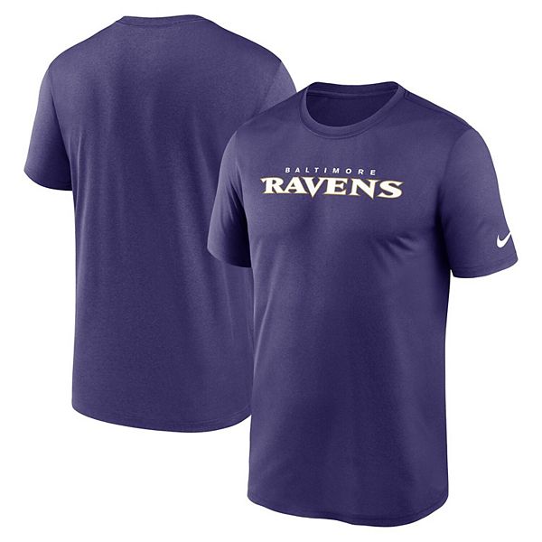 

Мужская фиолетовая футболка Baltimore Ravens Primetime Legend Wordmark Performance Nike