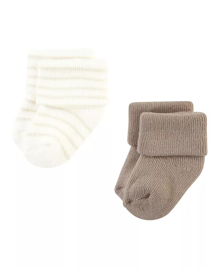 Носки для мальчиков Hudson Cotton Rich Newborn и Terry, Modern Elephant, 6-12 месяцев Hudson Baby, коричневый/бежевый — фото 3