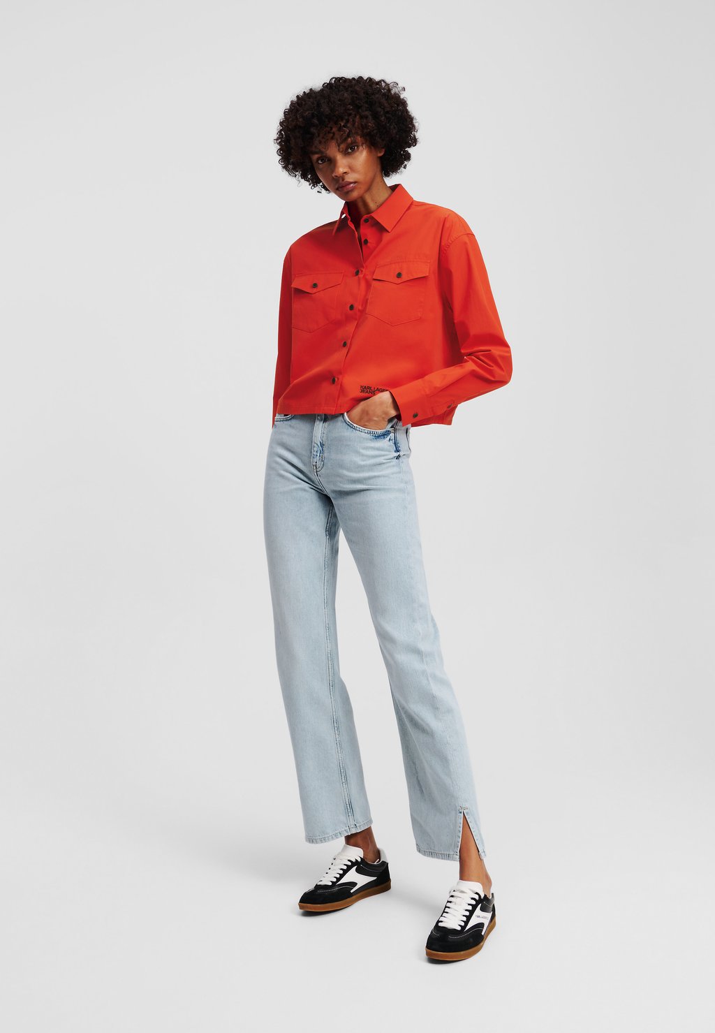 

Джинсы прямого кроя Karl Lagerfeld Jeans, светло-голубой