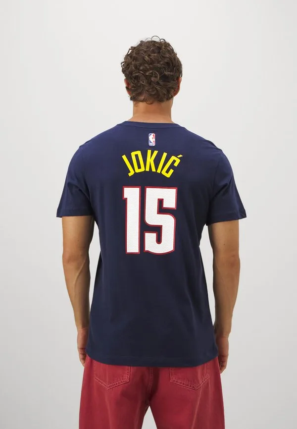 Футболка с именем и номером николы йокича из команды denver nuggets (нба) Nike Performance, College Navy/Jokic Nikola — фото 4