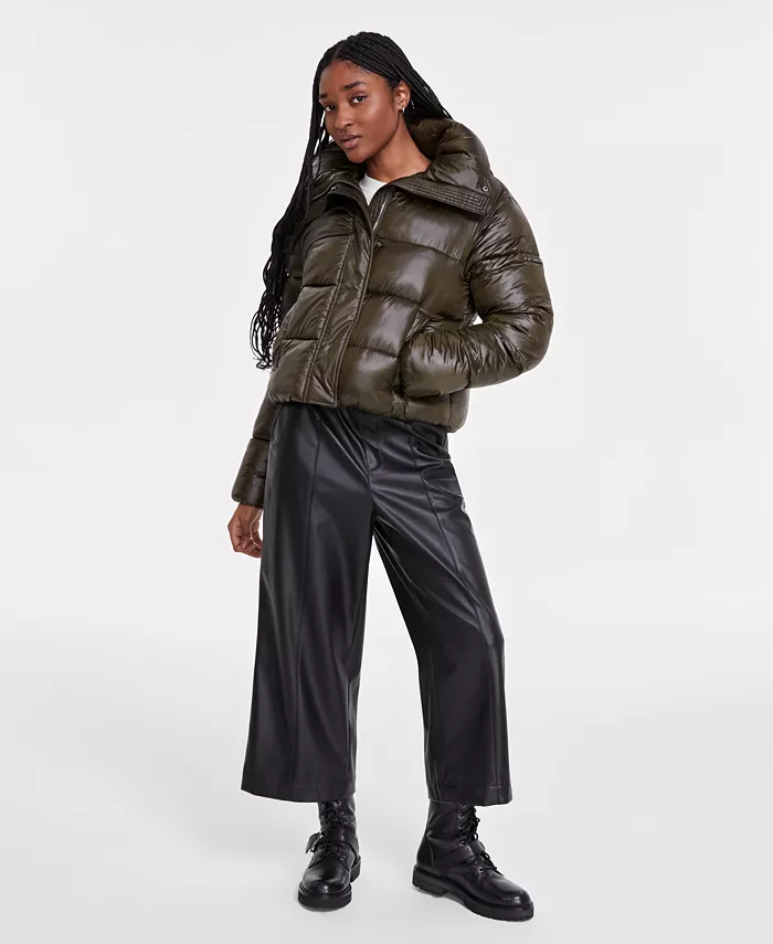 

Женское водонепроницаемое стеганое пальто BCBGMAXAZRIA, зеленый