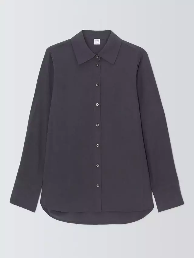 

Рубашка John Lewis Soft Cupro, темно-синий