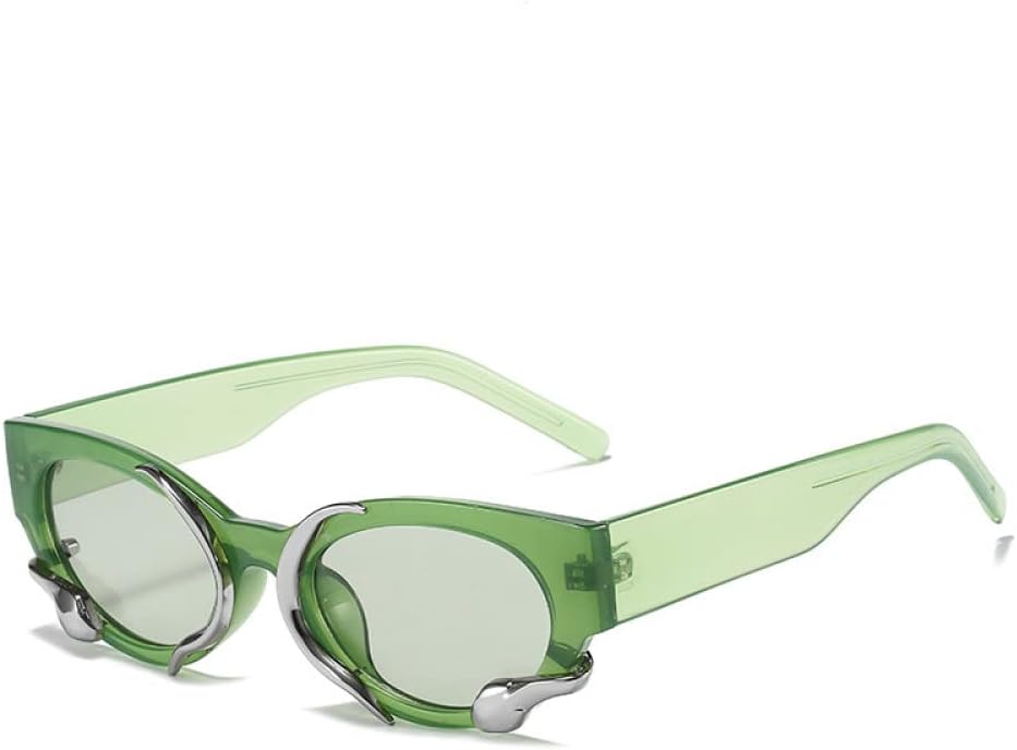 

Солнцезащитные очки прямоугольной формы для женщин, маленькая оправа, панк-очки со змеиным принтом, мужские солнцезащитные очки с защитой от УФ-излучения UV400 generic, C04