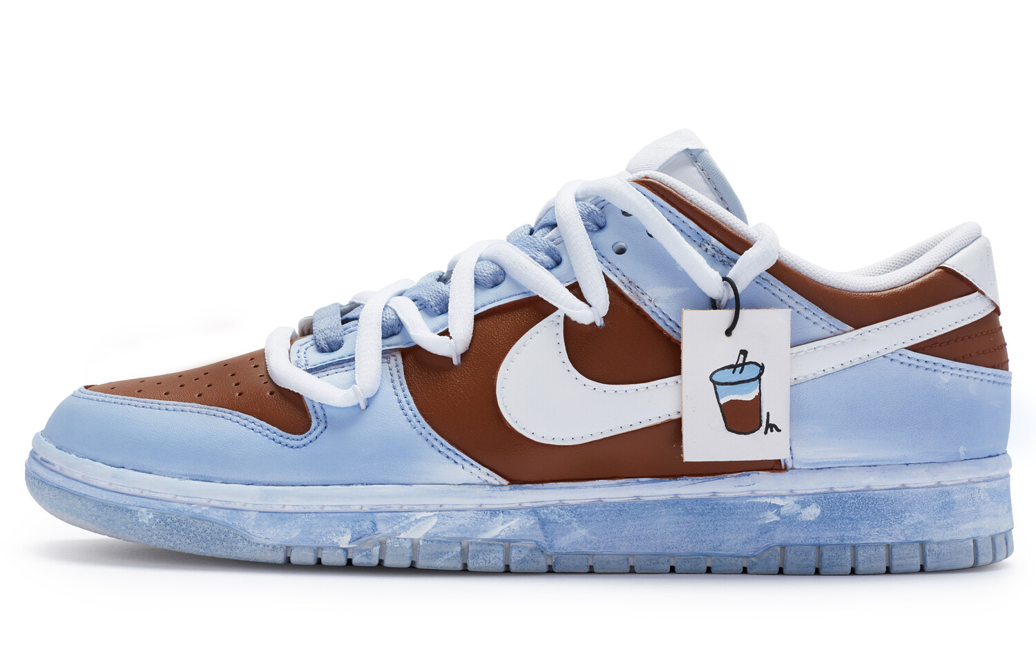 

Кроссовки Nike Dunk Skateboard Shoes Men Low-Top Blue Brown