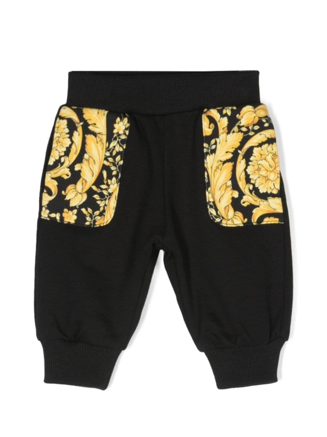 

Versace Kids спортивные брюки с принтом Barocco, черный