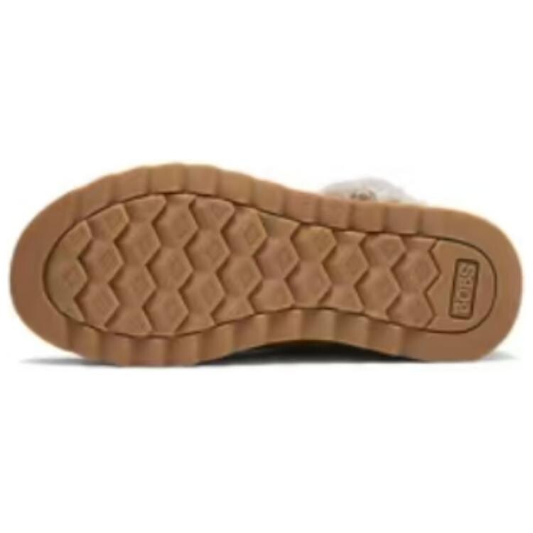 Ботинки женские Skechers Bob's с мехом и принтом, коричневый — фото 4
