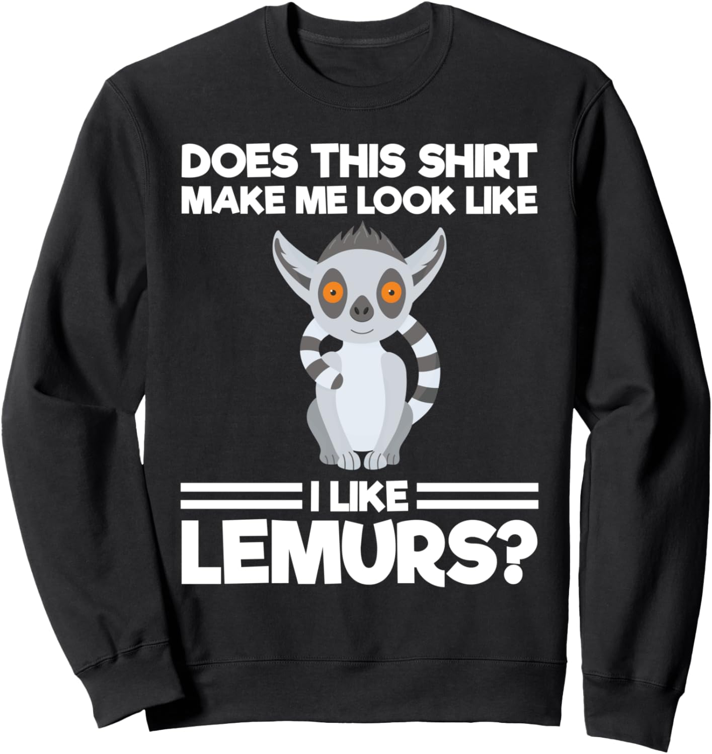 

Толстовка с изображением лемура Lemur Lover Lemur Owner Gifts, черный