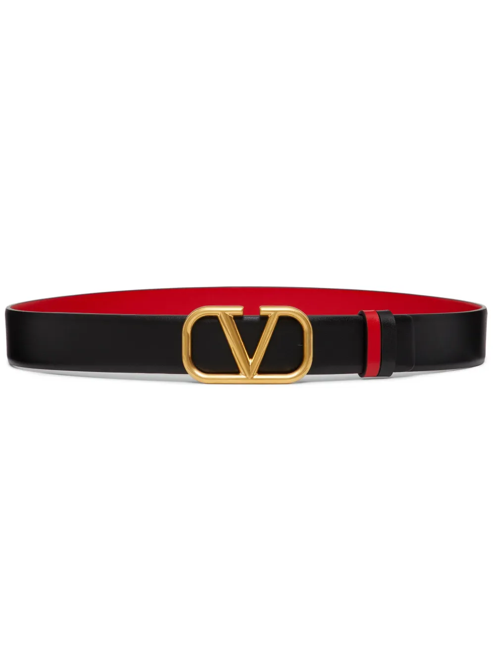 

Двухсторонний ремень с логотипом VLogo VALENTINO GARAVANI, черный