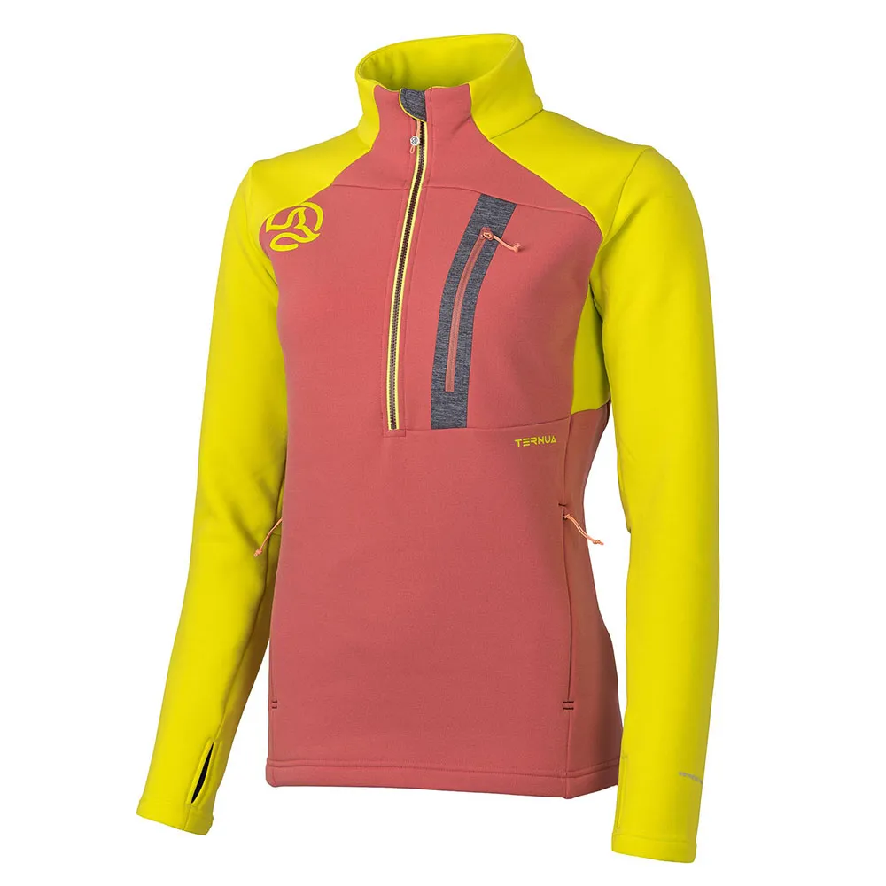 

Толстовка Ternua Punjak half zip, розовый