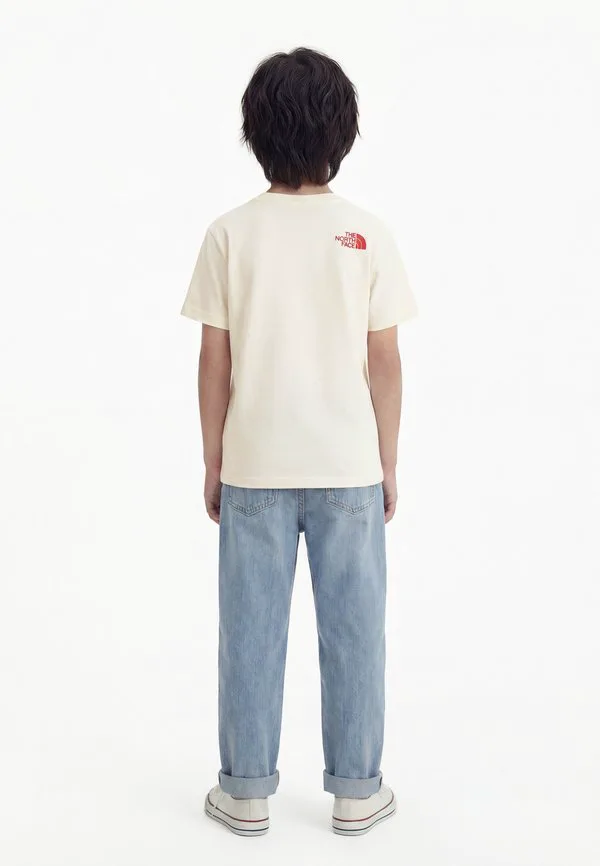 Футболка с коротким рукавом и принтом, от brand proud, свободного кроя. The North Face, White Dune — фото 2
