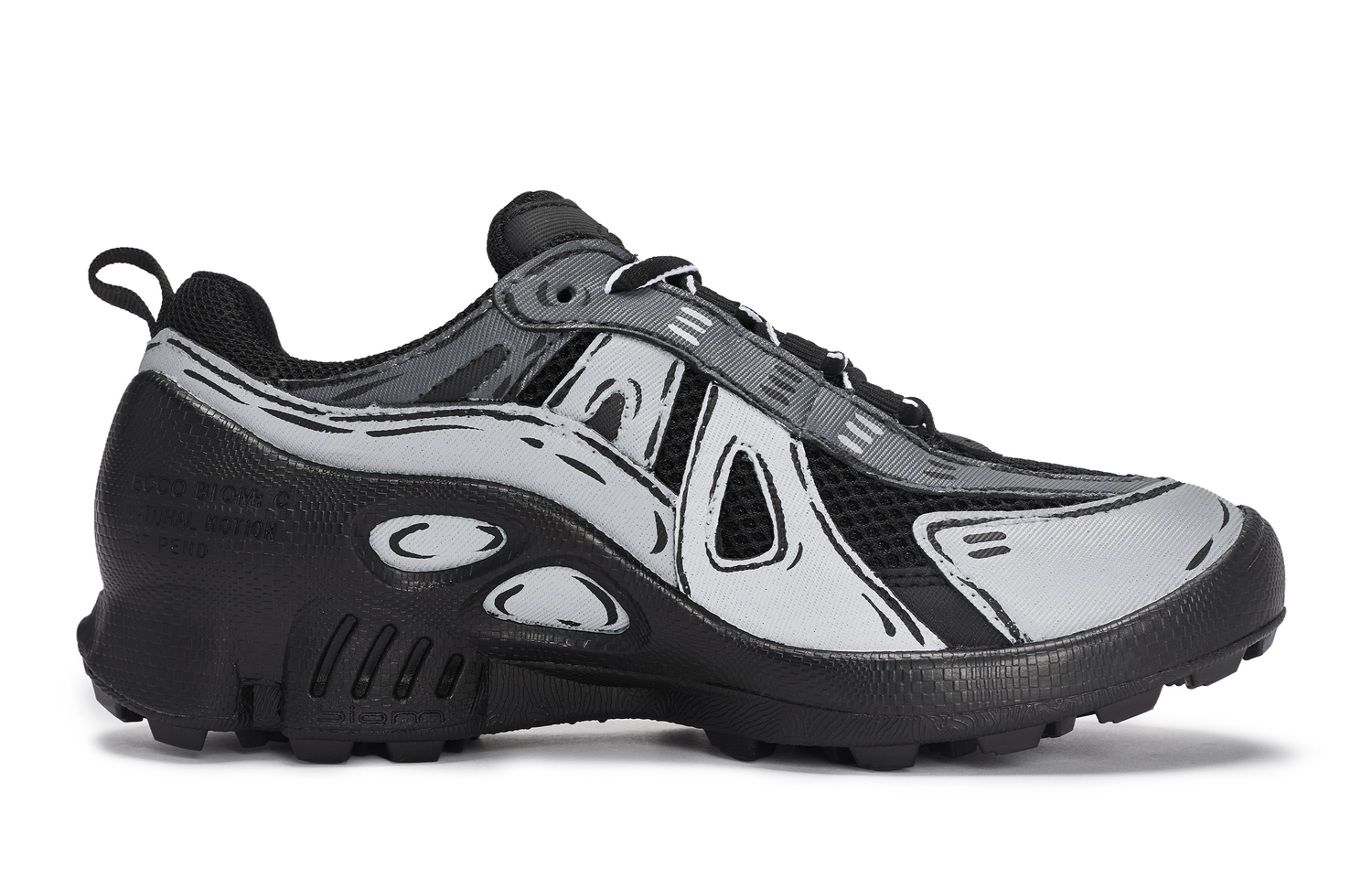 Ecco Biom C Trail 811 Gradient Dimension Slip Resistant Low top Casual Shoes мужские черно-серые — фото 3