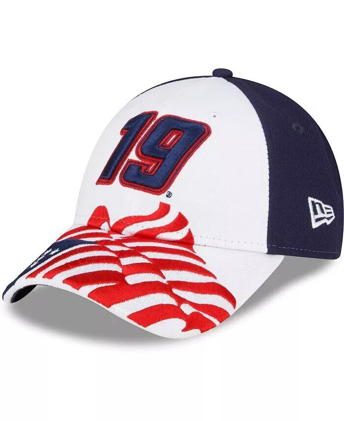 

Мужская белая, синяя регулируемая шляпа Martin Truex Jr 9FORTY Americana Snapback New Era