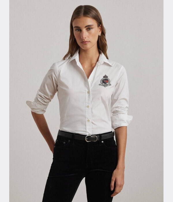 

Рубашка Jamelko классический крой Lauren Ralph Lauren, белый