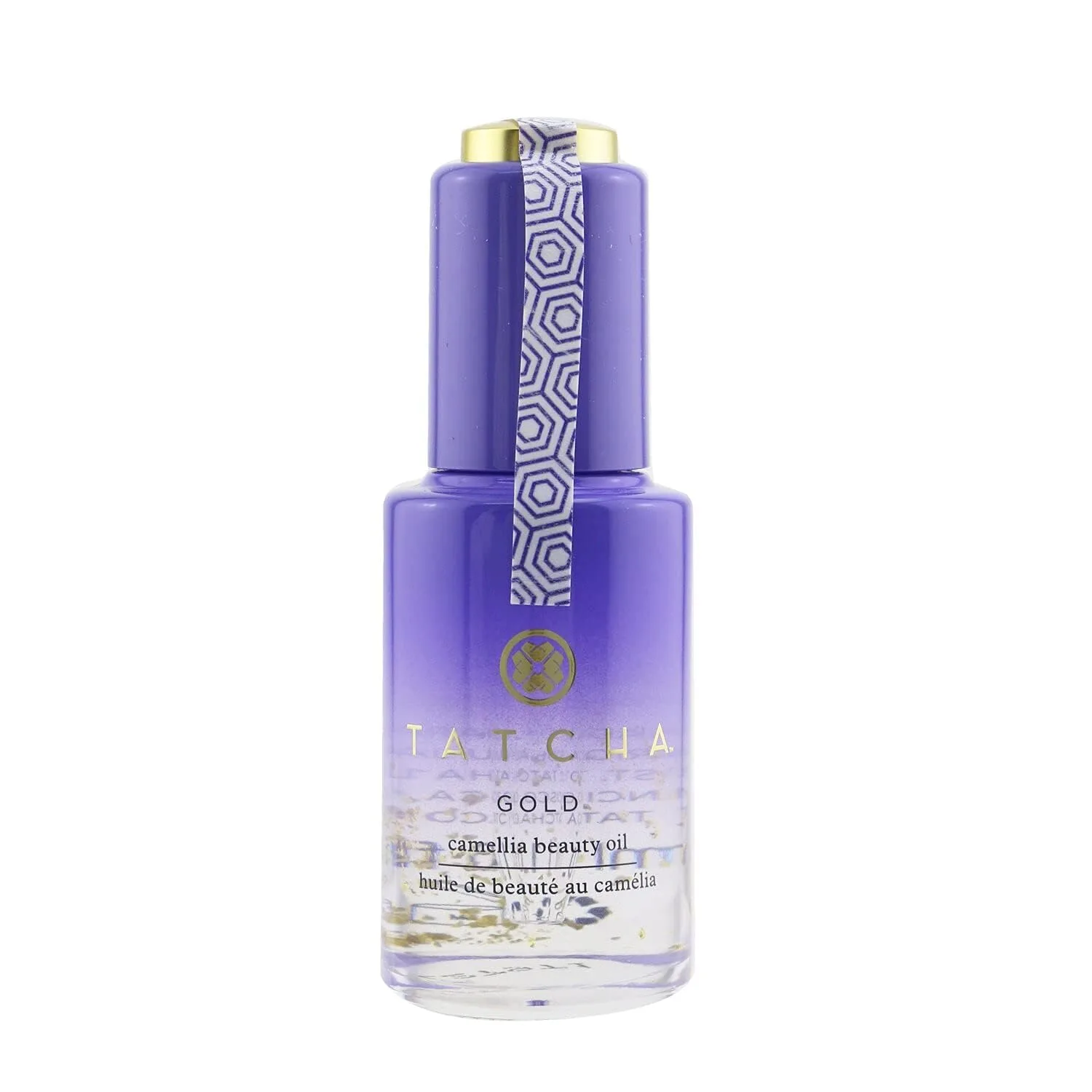 Увлажняющее масло для лица, тела и волос TATCHA Gold Camellia Beauty Oil с хлопьями 23-каратного золота | 30 мл / 1 унция 29,6 мл (1 шт.), gold