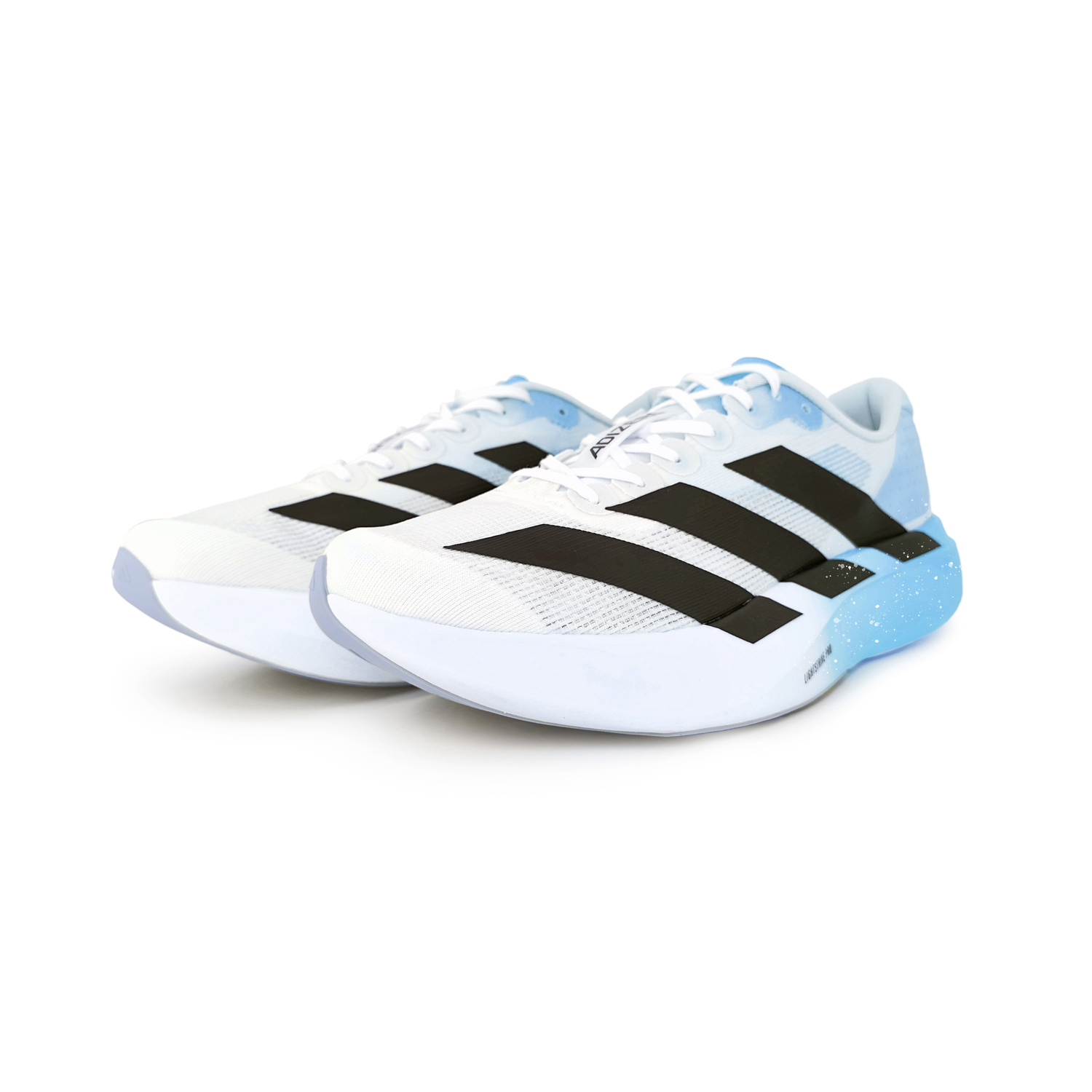 Adizero Evo SL амортизация, износостойкий низкий верх марафонские тренировки бег на длинные дистанции спринтерские гонки Adidas, белый/синий — фото 4