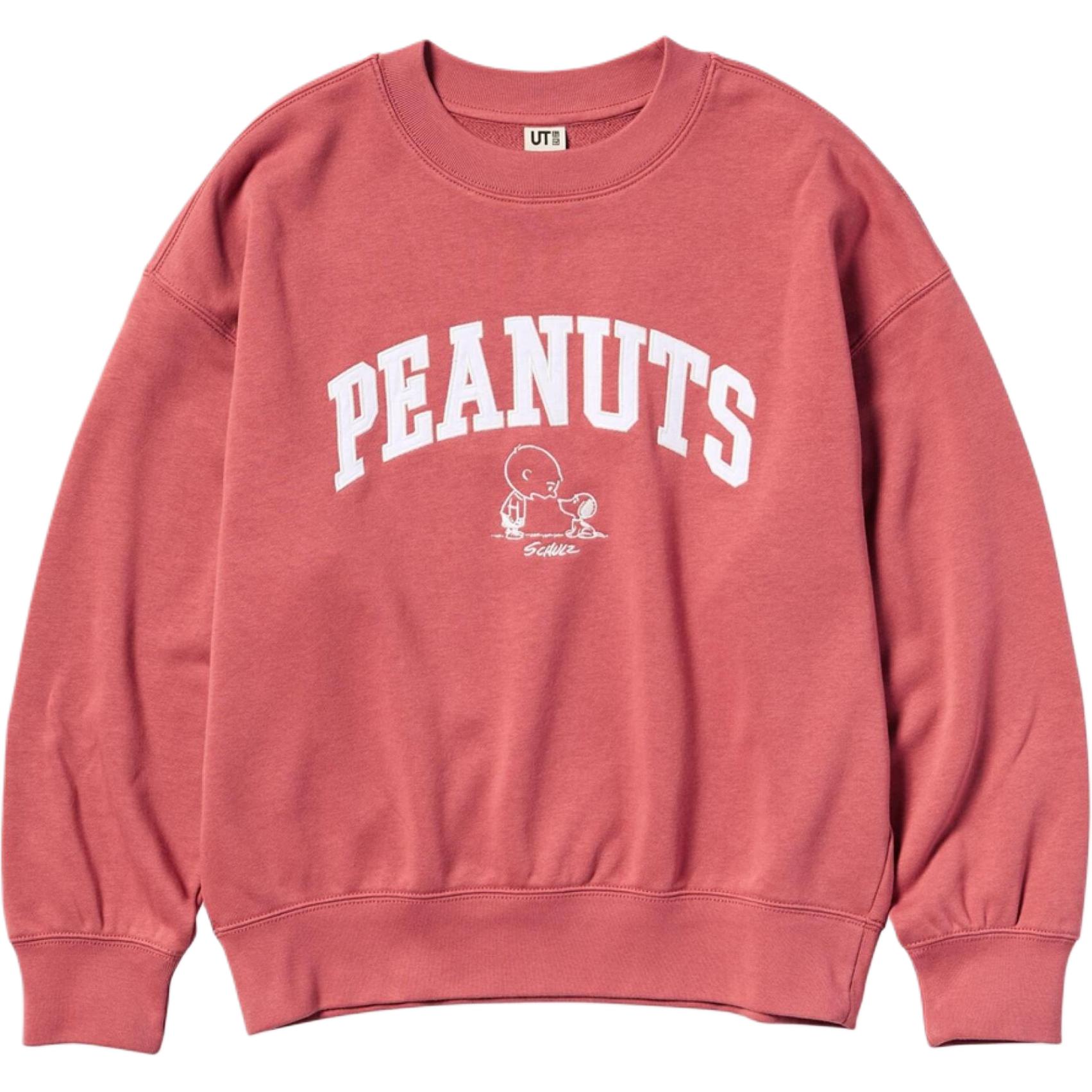 

UNIQLO Свитшот женский розово-красный Rose Red