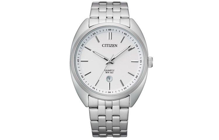 

CITIZEN Часы Quartz Movement Stainless Steel Strap Watch Men's Watch White Dial, White Dial